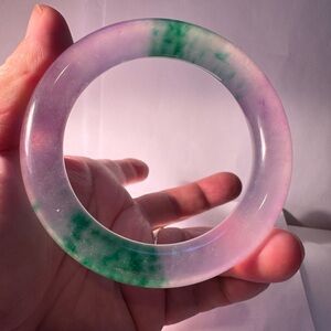 Purple and Green Bangle Bracelet